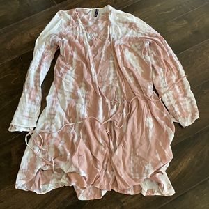 Raviya Pink Tie Dye Beach Cover Up